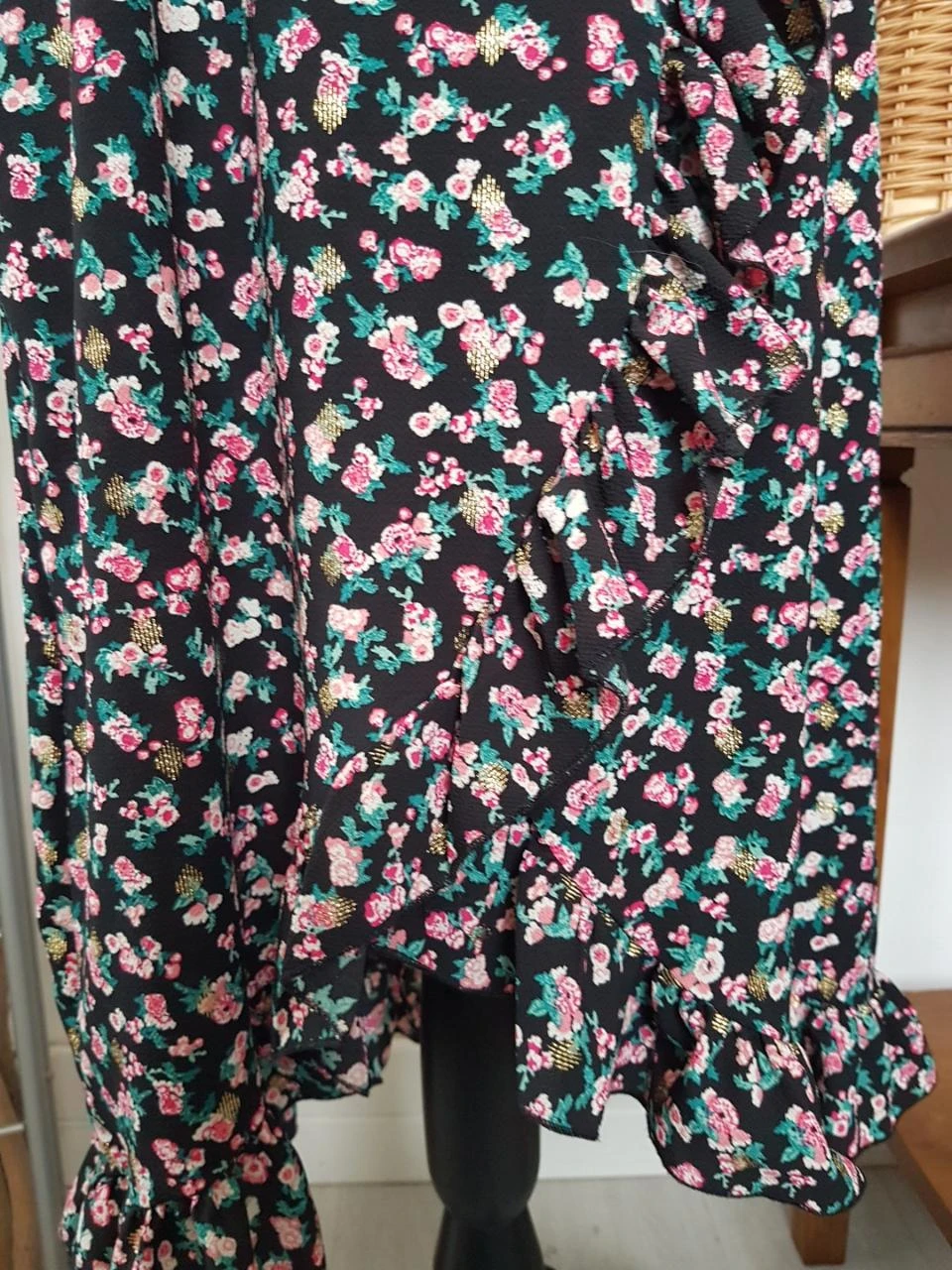 Lang jurk met bloemenprint – photo 3